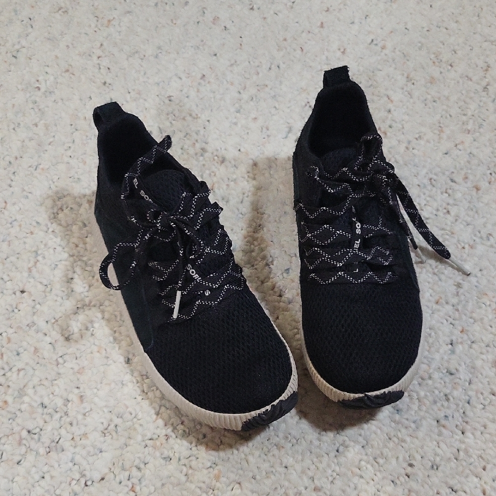 Sorel Black Mesh Women's Sneakers